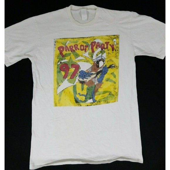 Other - Jimmy Buffett In Search of Margaritaville 1997 Parrot Party Concert Tour Shirt L